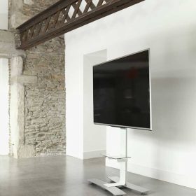 Salamander Designs Acadia XL White TV Mobile Stand - Image 7