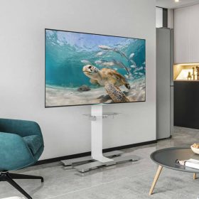 Salamander Designs Acadia XL White TV Mobile Stand - Image 9