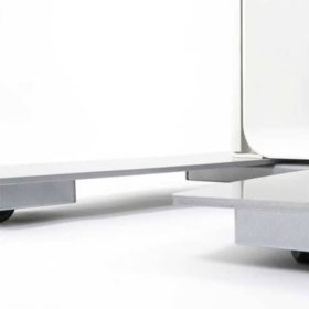 Salamander Designs Acadia XL White TV Mobile Stand - Image 6