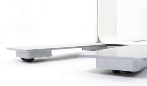 Salamander Designs Acadia XL White TV Mobile Stand - Image 6