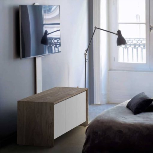 Salamander Designs Acadia XL White TV Wall Stand - Image 3