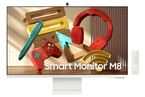 Samsung 32" M8 4K UHD Smart White Monitor w/ Streaming TV & SlimFit Camera