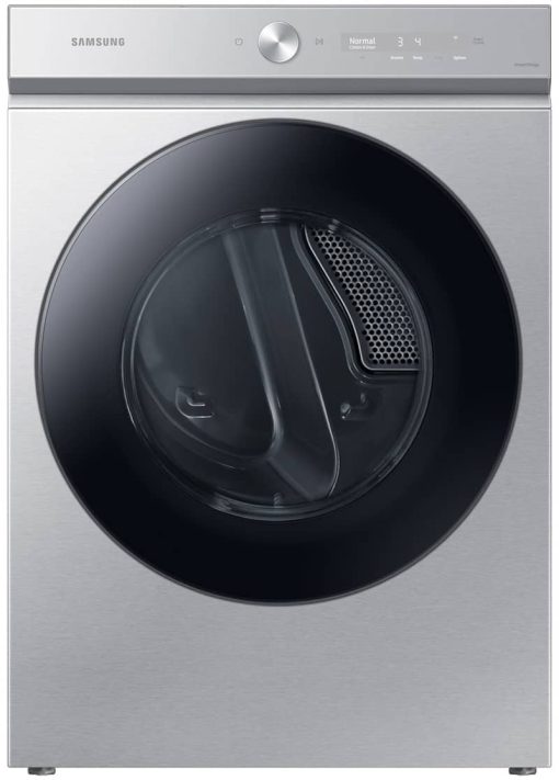 Samsung Bespoke 7.6 Cu. Ft. Silver Steel Ultra Capacity Electric Dryer With Super Speed Dry And AI Smart Dial