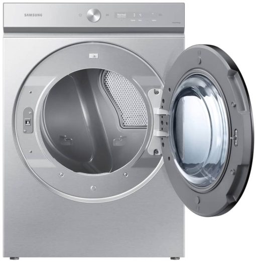 Samsung Bespoke 7.6 Cu. Ft. Silver Steel Ultra Capacity Electric Dryer With Super Speed Dry And AI Smart Dial - Image 2