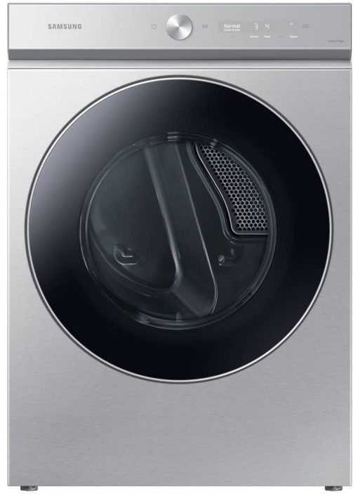 Samsung Bespoke 7.6 Cu. Ft. Silver Steel Ultra Capacity Electric Dryer With AI Optimal Dry And Super Speed Dry