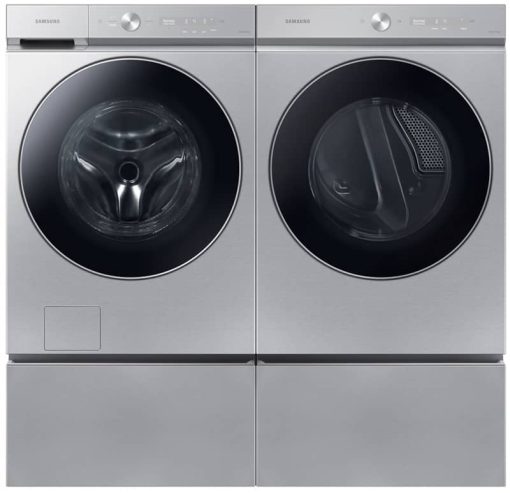 Samsung Bespoke 7.6 Cu. Ft. Silver Steel Ultra Capacity Electric Dryer With AI Optimal Dry And Super Speed Dry - Image 8