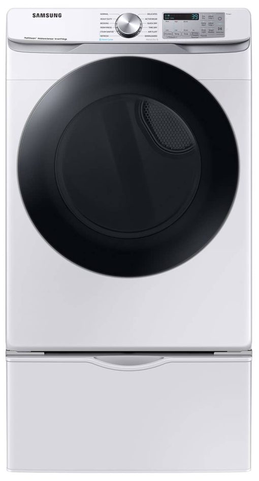 Samsung ADA 7.5 Cu. Ft. White Smart Gas Dryer With Steam Sanitize+ - Image 8