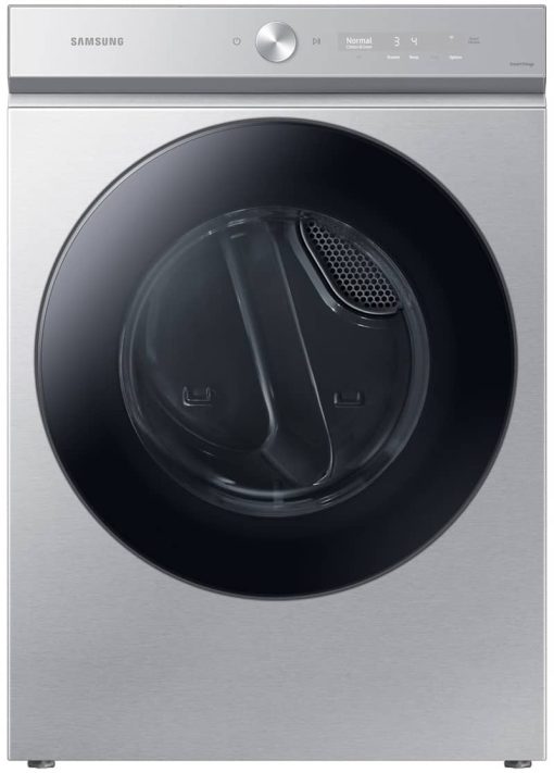 Samsung Bespoke 7.6 Cu. Ft. Silver Steel Ultra Capacity Gas Dryer With Super Speed Dry And AI Smart Dial