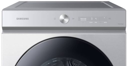 Samsung Bespoke 7.6 Cu. Ft. Silver Steel Ultra Capacity Gas Dryer With Super Speed Dry And AI Smart Dial - Image 5