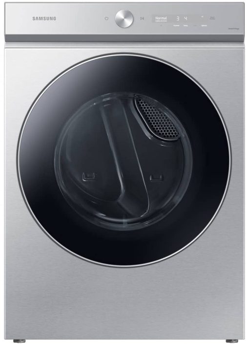 Samsung Bespoke 7.6 Cu. Ft. Silver Steel Ultra Capacity Gas Dryer With AI Optimal Dry And Super Speed Dry