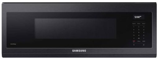 Samsung 1.1 Cu. Ft. Fingerprint Resistant Black Stainless Steel Smart SLIM Over-The-Range Microwave With 550 CFM Ventilation, Wi-Fi & Voice Control