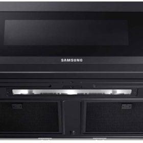Samsung 1.1 Cu. Ft. Fingerprint Resistant Black Stainless Steel Smart SLIM Over-The-Range Microwave With 550 CFM Ventilation, Wi-Fi & Voice Control - Image 6