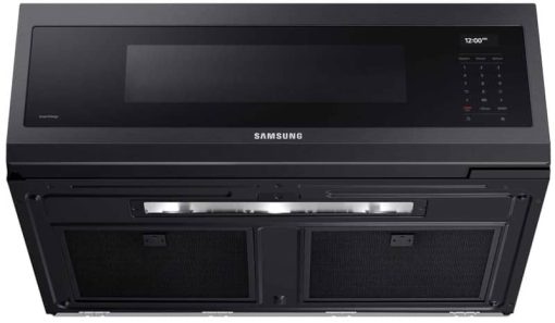 Samsung 1.1 Cu. Ft. Fingerprint Resistant Black Stainless Steel Smart SLIM Over-The-Range Microwave With 550 CFM Ventilation, Wi-Fi & Voice Control - Image 6