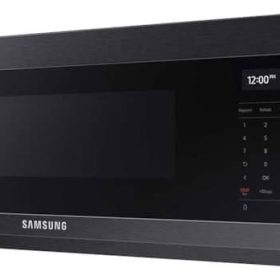Samsung 1.1 Cu. Ft. Fingerprint Resistant Black Stainless Steel Smart SLIM Over-The-Range Microwave With 550 CFM Ventilation, Wi-Fi & Voice Control - Image 3