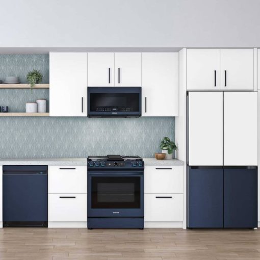 Samsung 2.1 Cu. Ft. Fingerprint Resistant Navy Steel BESPOKE Over-The-Range Microwave - Image 12