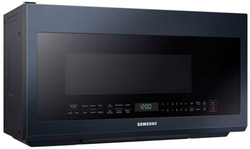 Samsung 2.1 Cu. Ft. Fingerprint Resistant Navy Steel BESPOKE Over-The-Range Microwave - Image 6