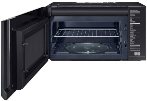 Samsung 2.1 Cu. Ft. Fingerprint Resistant Navy Steel BESPOKE Over-The-Range Microwave - Image 3