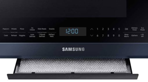 Samsung 2.1 Cu. Ft. Fingerprint Resistant Navy Steel BESPOKE Over-The-Range Microwave - Image 10