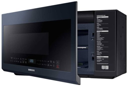 Samsung 2.1 Cu. Ft. Fingerprint Resistant Navy Steel BESPOKE Over-The-Range Microwave - Image 5