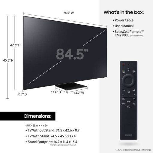 Samsung 85" Black QN800B Neo QLED 8K Smart TV (2022) - Image 5