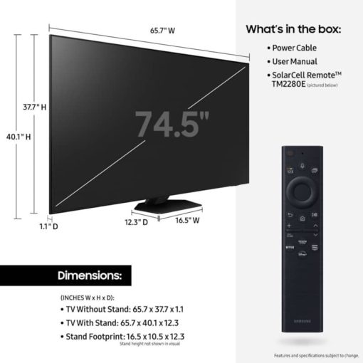 Samsung 75" Black QN85B Neo QLED 4K Smart TV (2022) - Image 11