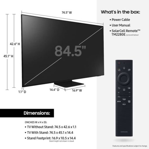 Samsung 85" Black QN90B Neo QLED 4K Smart TV (2022) - Image 11