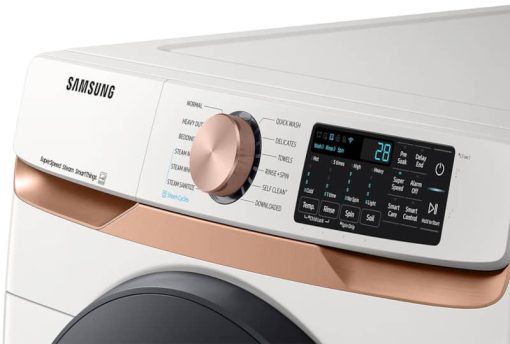 Samsung ADA 5 Cu. Ft. Ivory Extra Large Capacity Smart Front Load Washer With Super Speed Wash & Steam - Image 6