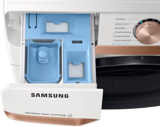 Samsung ADA 5 Cu. Ft. Ivory Extra Large Capacity Smart Front Load Washer With Super Speed Wash & Steam - Image 7