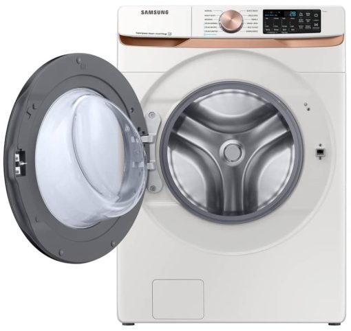 Samsung ADA 5 Cu. Ft. Ivory Extra Large Capacity Smart Front Load Washer With Super Speed Wash & Steam - Image 2