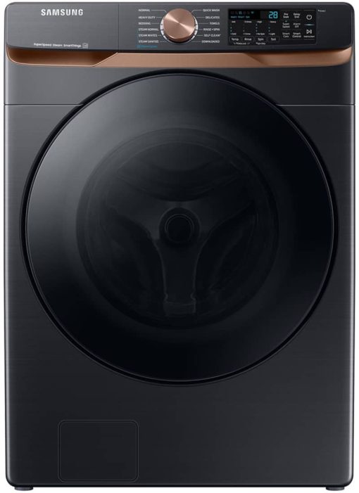 Samsung ADA 5 Cu. Ft. Brushed Black Extra Large Capacity Smart Front Load Washer With Super Speed Wash & Steam