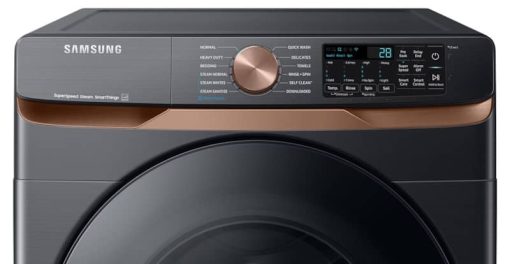 Samsung ADA 5 Cu. Ft. Brushed Black Extra Large Capacity Smart Front Load Washer With Super Speed Wash & Steam - Image 5