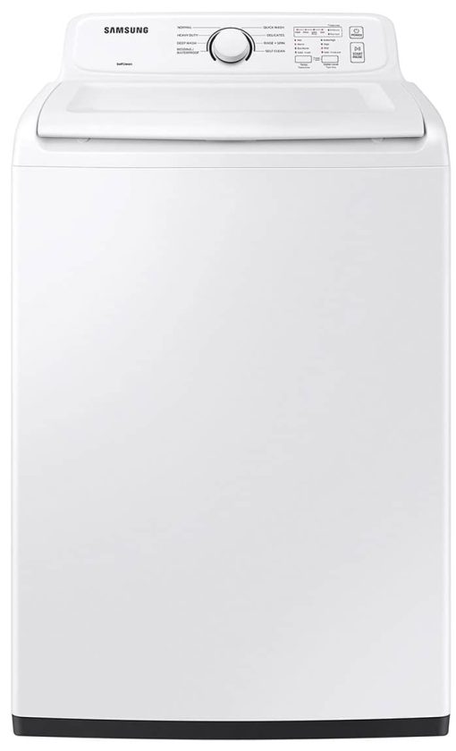 Samsung 4 Cu. Ft. White Top Load Washer With ActiveWave Agitator And Soft-Close Lid