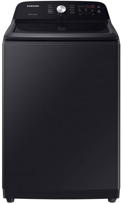 Samsung 4.9 Cu. Ft. Brushed Black Large Capacity Top Load Washer With ActiveWave Agitator And Deep Fill