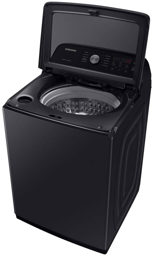 Samsung 4.9 Cu. Ft. Brushed Black Large Capacity Top Load Washer With ActiveWave Agitator And Deep Fill - Image 4