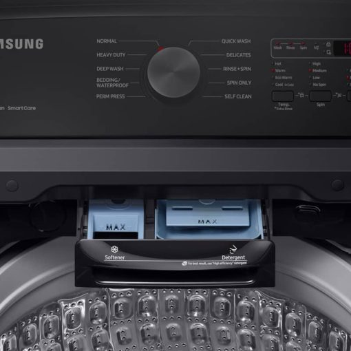 Samsung 4.9 Cu. Ft. Brushed Black Large Capacity Top Load Washer With ActiveWave Agitator And Deep Fill - Image 9