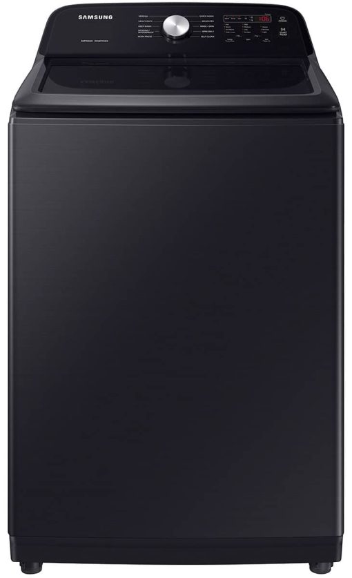 Samsung 5 Cu. Ft. Brushed Black Large Capacity Top Load Washer With Deep Fill And EZ Access Tub