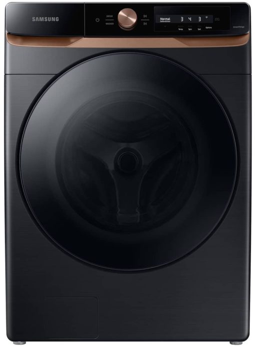 Samsung 4.6 Cu. Ft. Brushed Black Large Capacity AI Smart Dial Front Load Washer With Auto Dispense And Super Speed Wash