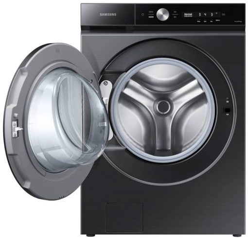 Samsung Bespoke 5.3 Cu. Ft. Brushed Black Ultra Capacity Front Load Washer With Super Speed Wash And AI Smart Dial - Image 2