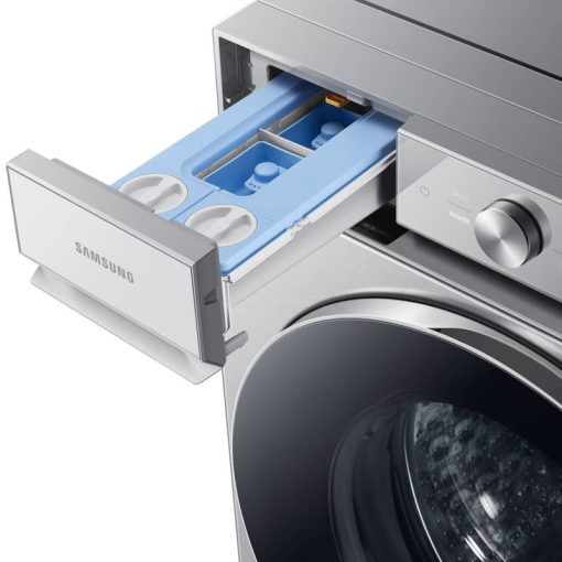 Samsung Bespoke 5.3 Cu. Ft. Silver Steel Ultra Capacity Front Load Washer With AI OptiWash And Auto Dispense - Image 6
