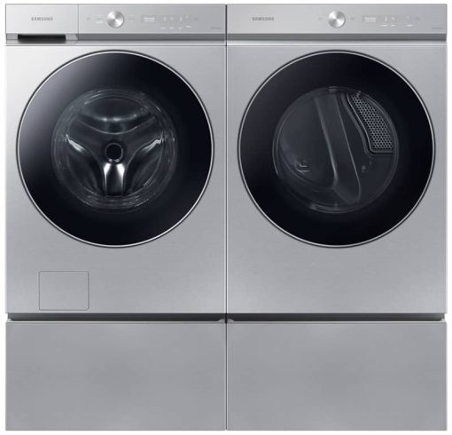 Samsung Bespoke 5.3 Cu. Ft. Silver Steel Ultra Capacity Front Load Washer With AI OptiWash And Auto Dispense - Image 8