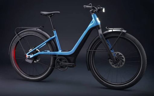Serial 1 RUSH/CTY Step-Thru  Serene Blue/Matte Black Large Electric Bike - Image 2