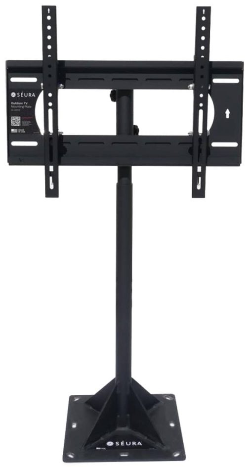 Seura Black Outdoor 42" - 86" Floor Stand