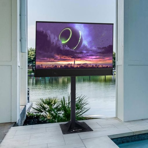 Seura Black Outdoor 42" - 86" Floor Stand - Image 4