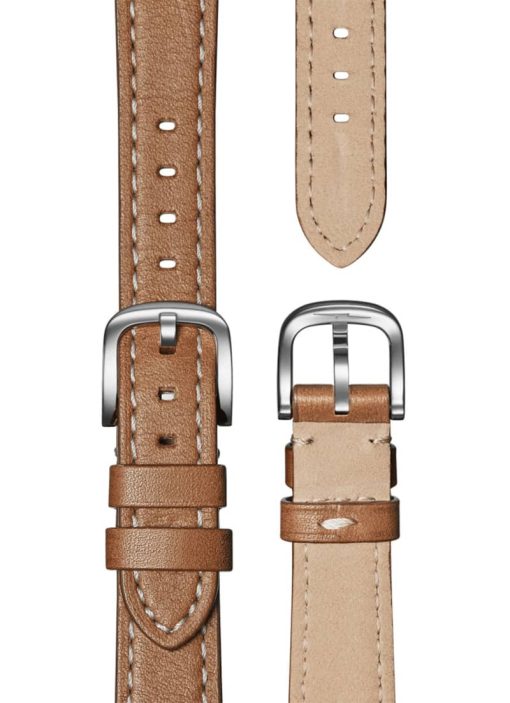Shinola The Derby White Dial Watch, Cognac Leather Strap, 30mm - Image 4