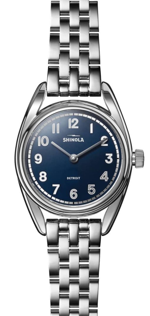 Shinola The Derby Navy Dial Silver-Tone Stainless Steel Watch, 30mm