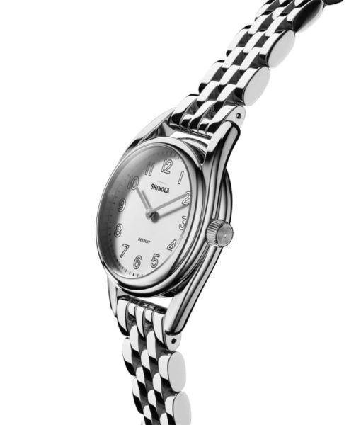 Shinola The Derby Polished Silver-Tone Stainless Steel Watch, Silver Bracelet, 30mm - Image 2