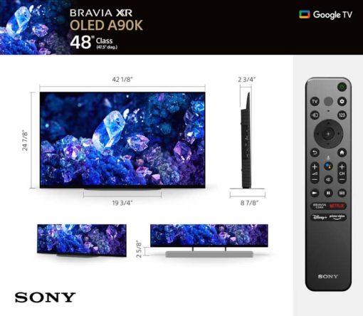 Sony 48" BRAVIA XR A90K 4K HDR OLED TV With Smart Google TV (2022) - Image 15
