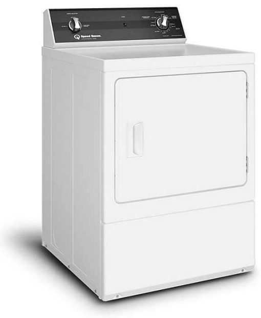 Speed Queen ADA 7 Cu. Ft. White Sanitizing Electric Dryer - Image 3