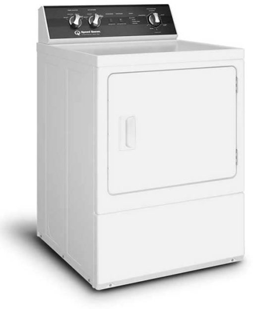 Speed Queen ADA 7 Cu. Ft. White Sanitizing Gas Dryer With Steam - Image 3