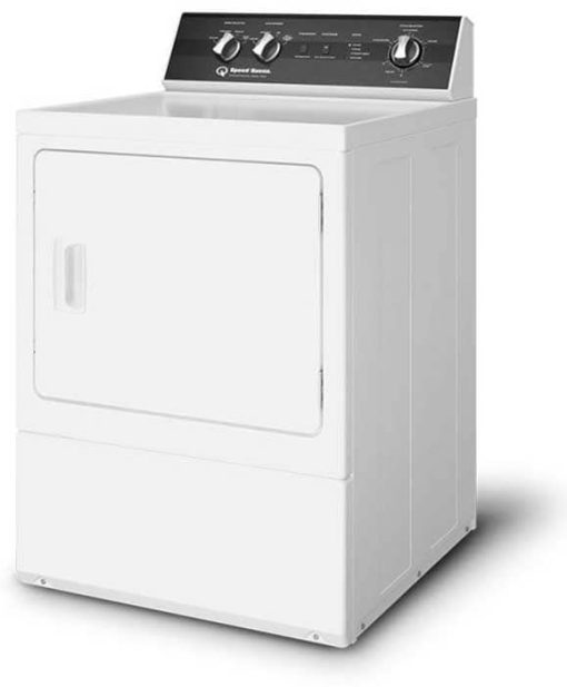 Speed Queen ADA 7 Cu. Ft. White Sanitizing Gas Dryer With Steam - Image 2